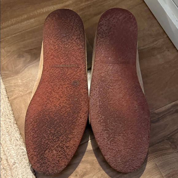 John Varvatos Beige Suede Slip-On Loafers - Picture 3 of 4